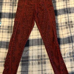 Champion brand Red Snake Print Leggings